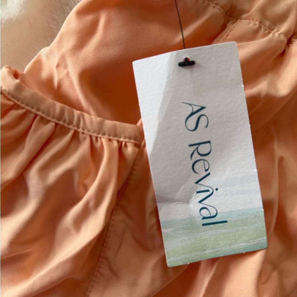 NWT Altar'd State Peach Athletic Shorts with Elastic Waistband - Picture 3 of 10